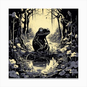 Frog In The Forest 1 Canvas Print