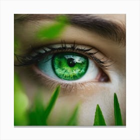 Green Eyes 1 Canvas Print