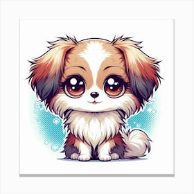 Cute Kawaii Dog Canvas Print