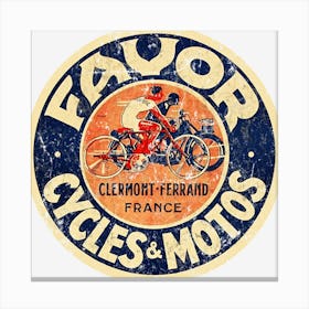 Favor Cycles And Motos Canvas Print