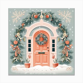 Christmas Door 9 Canvas Print