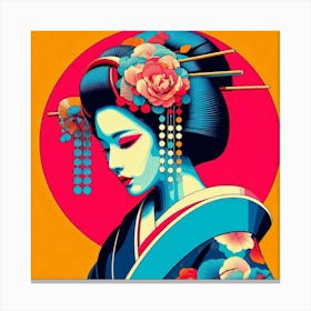 Japan Geisha Visual 7 Canvas Print