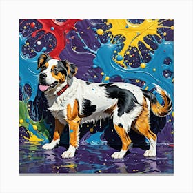 Happy Dog Canvas Print