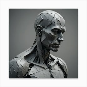 Man Made Of Metal Canvas Print