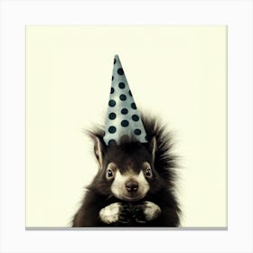 Party Squirrel Canvas Print