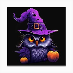 Halloween Owl 18 Canvas Print