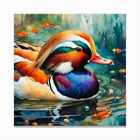 Mandarin Duck Canvas Print