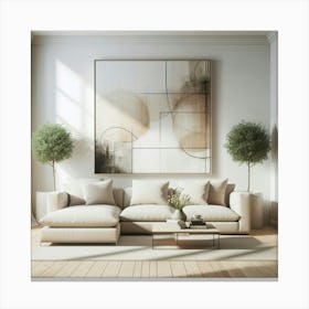 Modern Living Room 34 Canvas Print