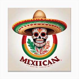 Mexican Skull 96 Canvas Print