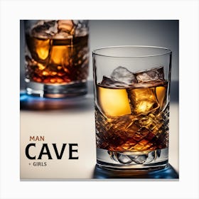 Man Cave + Plus Girls Canvas Print