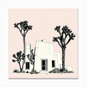 Joshua Tree Architecture Art Print 3 Canvas Print