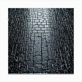 Wet Pavement Canvas Print