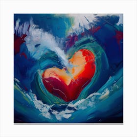 Heart S Ebb And Flow Canvas Print