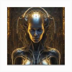 Futuristic Woman 31 Canvas Print