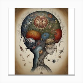 Woman'S Head Canvas Print