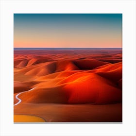 Sunset In Namibia Canvas Print