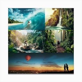 Tropical Landscape Canvas Print