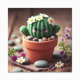 Amigurumi, Cactus 1 Canvas Print