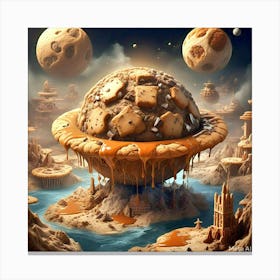 Cookie In Space Canvas Print