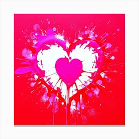 Valentine'S Day Heart Canvas Print