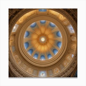 Dome Of St Peter'S Cathedral Canvas Print