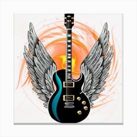 Guitar With Wings 6 Canvas Print