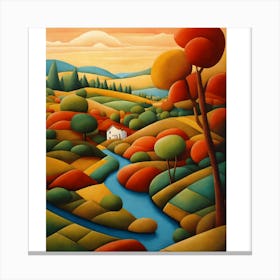 Autumn Landscape Canvas Print