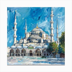 Blue Mosque 12 Canvas Print