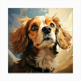 Portrait Of A Dog 6 Canvas Print