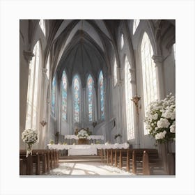 Church Interior Canvas Print