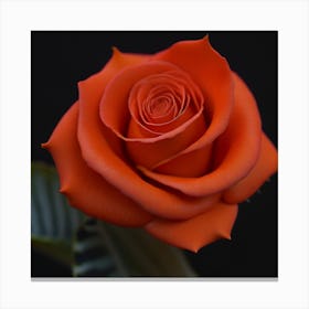 Orange Rose Canvas Print