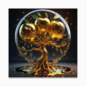 Tree Of Gold Canvas Print