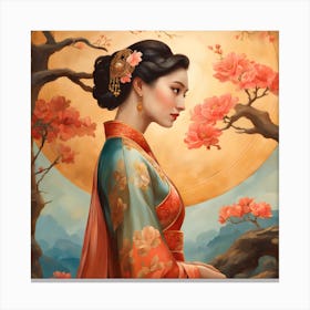 Asian Woman Canvas Print