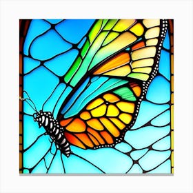 StainedGlassButterfly Canvas Print