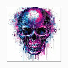 Skull Print.Generated AI. Wall Art Print Canvas Print