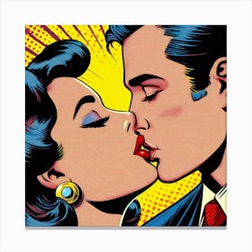 Kiss of passion Canvas Print