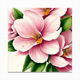 Pink Flowers Canvas Print