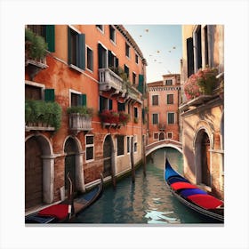 Venice Gondolas Canvas Print