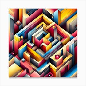 Abstract Geometric Design 1 Canvas Print