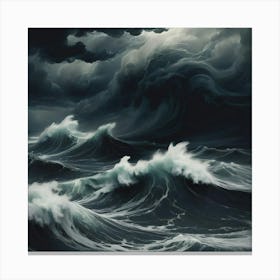 Stormy Sea 8 Canvas Print