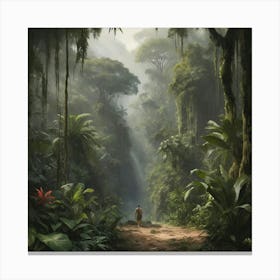 Jungle Art Print Paintings 1 Canvas Print