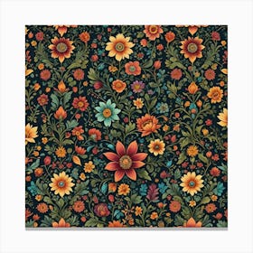 Floral Pattern 25 Canvas Print