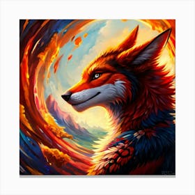 Fire Fox Canvas Print