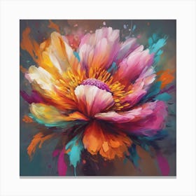 Flower Painting Canvas Print