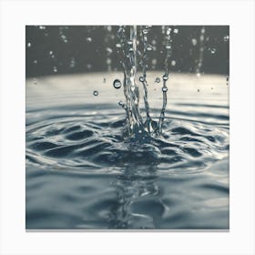 Water Drop Stock Videos & Royalty-Free Footage Canvas Print