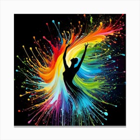 Colorful Dancer 1 Canvas Print