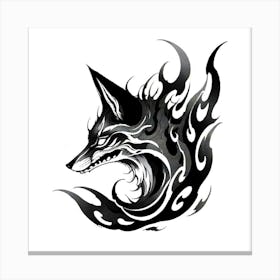 Wolf Head Tattoo 15 Canvas Print