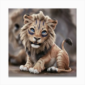 Lion Cub Canvas Print