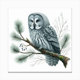 Great Grey Owl 2 Canvas Print