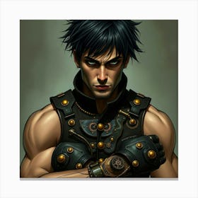 Steampunk Man Canvas Print